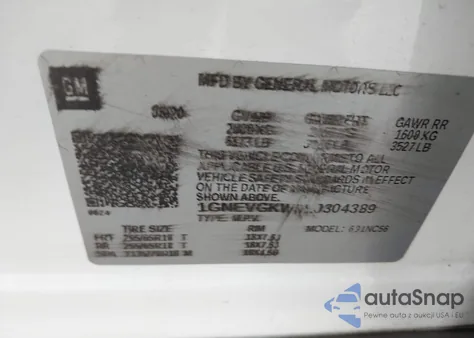 2020 Chevrolet Traverse Awd Lt Cloth из США, поврежденный, VIN 1GNEVGKW6LJ304389